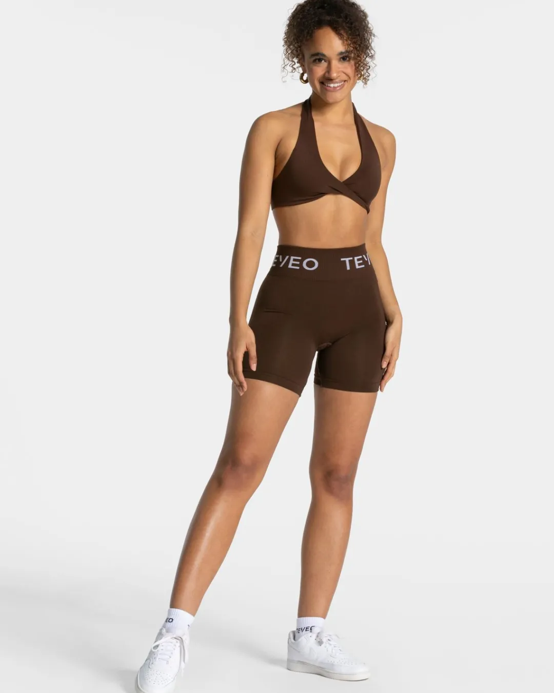 TEVEO Sports Bras*Signature Twisted Bh "Dunkelbraun"
