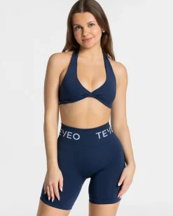 TEVEO Sports Bras*Signature Twisted Bh "Dunkelblau"