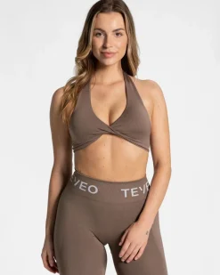 TEVEO Sports Bras*Signature Twisted Bh "Mokka"