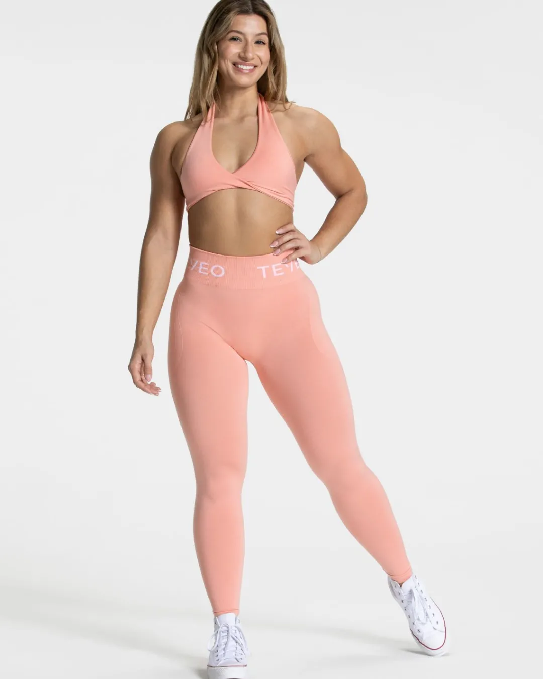 TEVEO Sports Bras*Signature Twisted Bh "Peach"