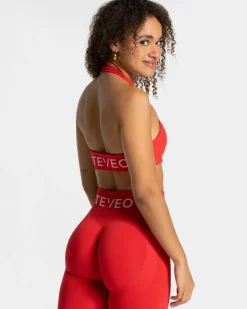 TEVEO Sports Bras*Signature Twisted Bh "Rot"