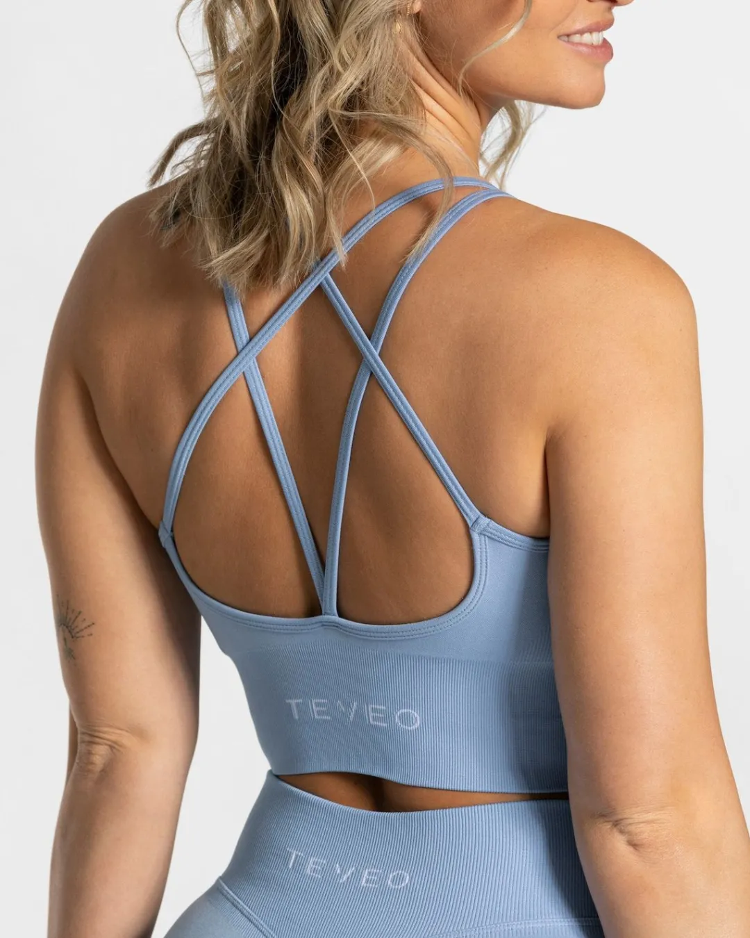 TEVEO Sports Bras*Statement Bh "Blau"