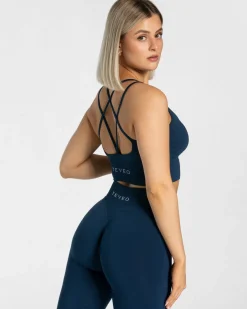 TEVEO Sports Bras*Statement Bh "Dunkelblau"