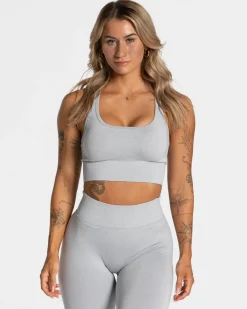 TEVEO Sports Bras*Statement Bh "Hellgrau"