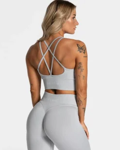 TEVEO Sports Bras*Statement Bh "Hellgrau"
