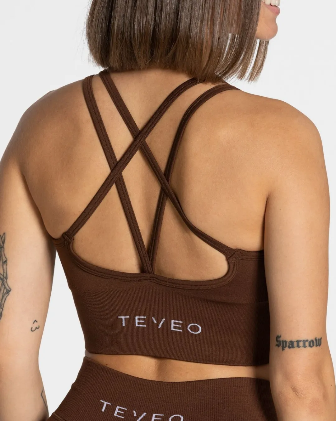 TEVEO Sports Bras*Statement Bh "Kaffee"