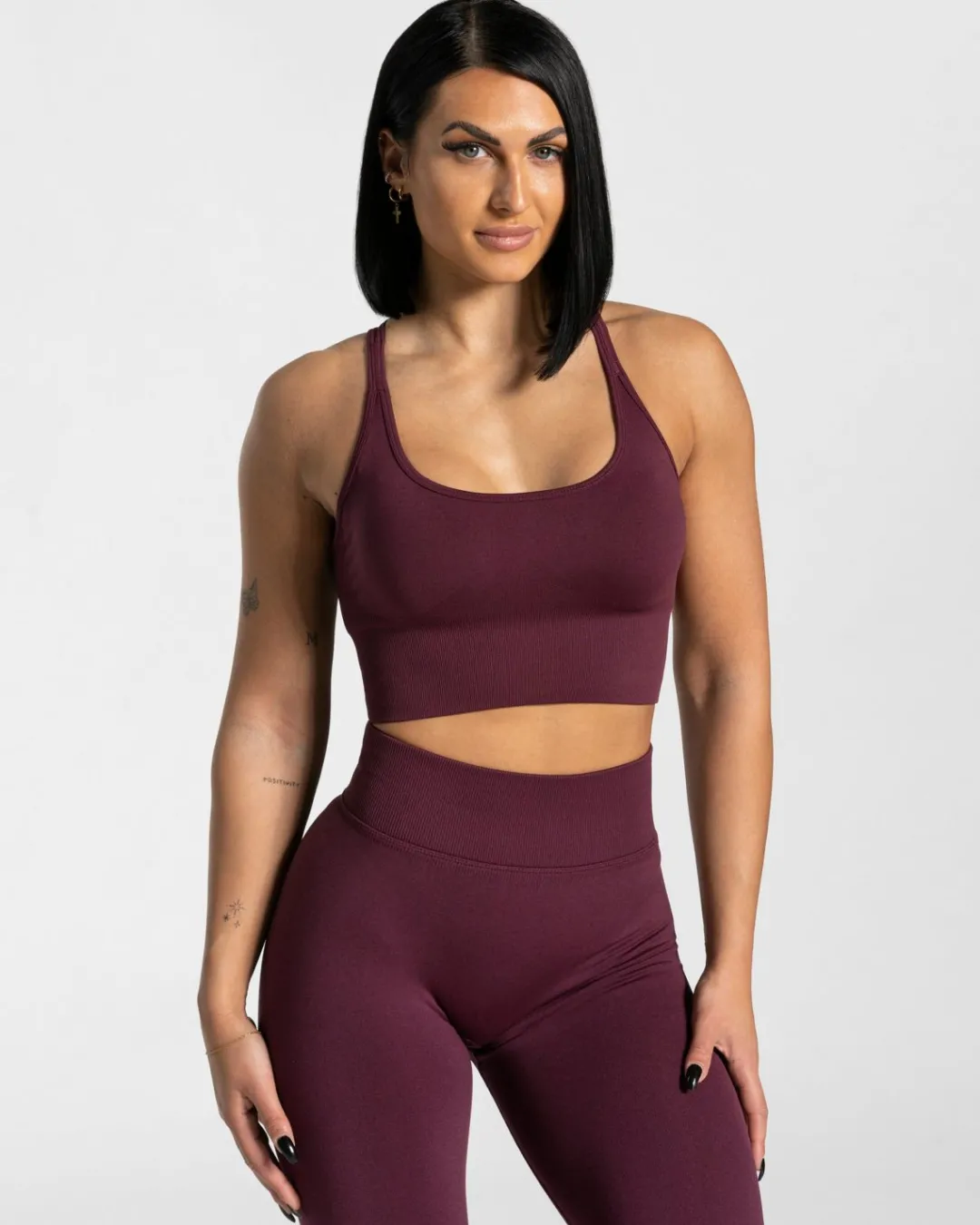 TEVEO Sports Bras*Statement Bh "Pflaume"