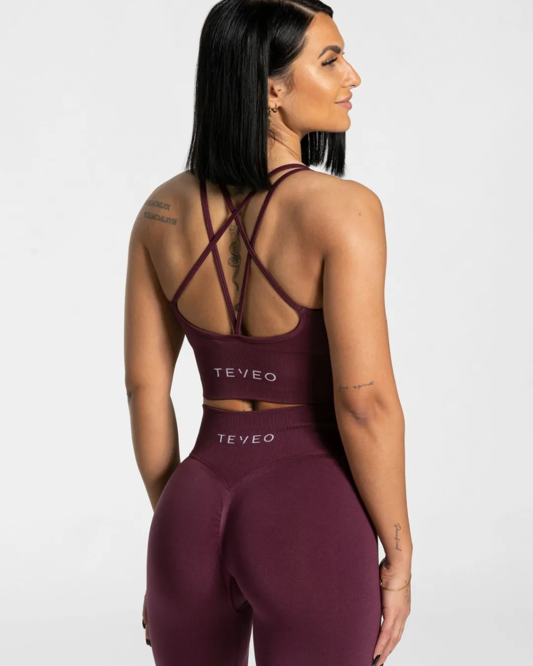 TEVEO Sports Bras*Statement Bh "Pflaume"