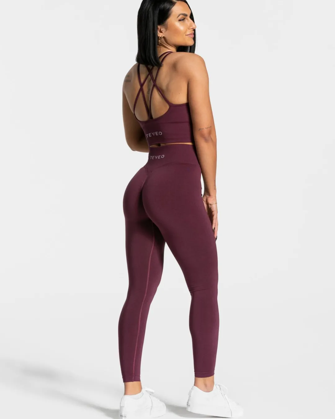 TEVEO Sports Bras*Statement Bh "Pflaume"