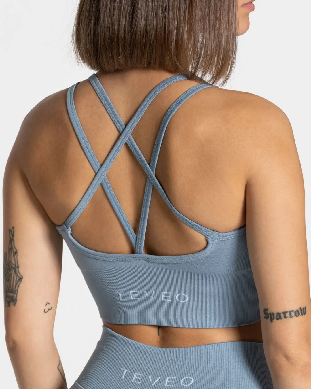 TEVEO Sports Bras*Statement Bh "Stahlblau"