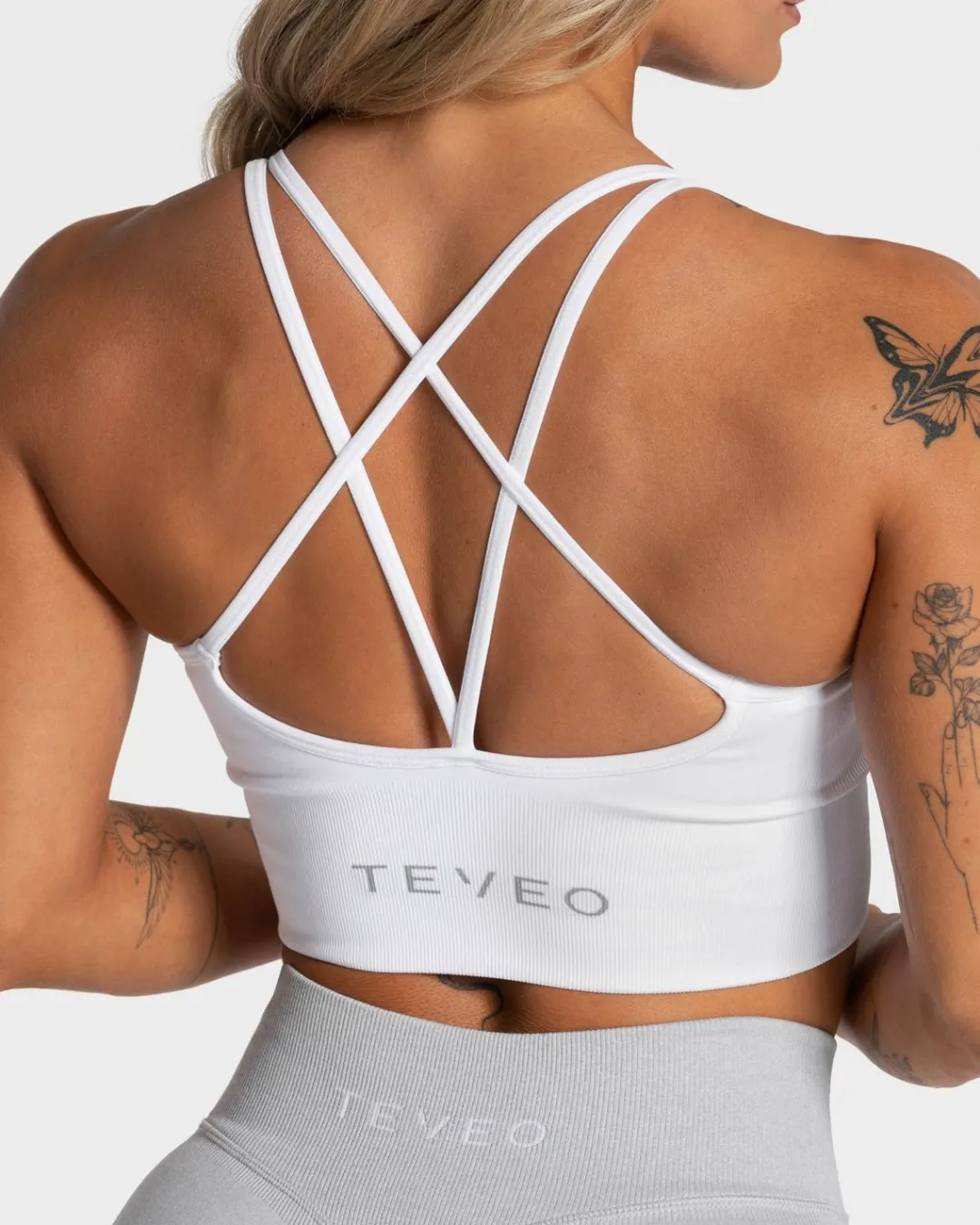 TEVEO Sports Bras*Statement Bh "Weis"