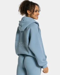 TEVEO Hoodies & Jackets*Statement Oversized Jacke "Stahlblau"