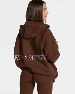 TEVEO Hoodies & Jackets*Statement Oversized Jacke "Kaffee"