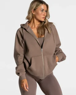 TEVEO Hoodies & Jackets*Statement Oversized Jacke "Mokka"