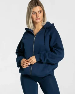 TEVEO Hoodies & Jackets*Statement Oversized Jacke "Dunkelblau"