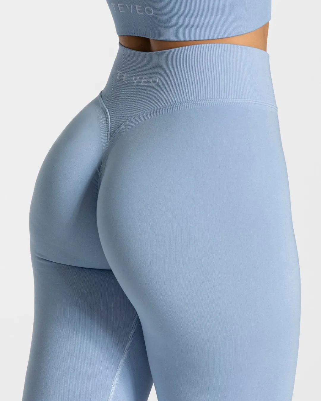 TEVEO Leggings & Pants*Statement Scrunch Leggings "Blau"