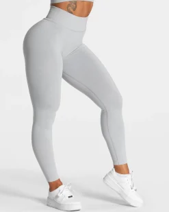 TEVEO Leggings & Pants*Statement Scrunch Leggings "Hellgrau"