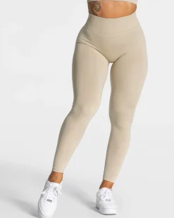 TEVEO Leggings & Pants*Statement Scrunch Leggings "Sand"