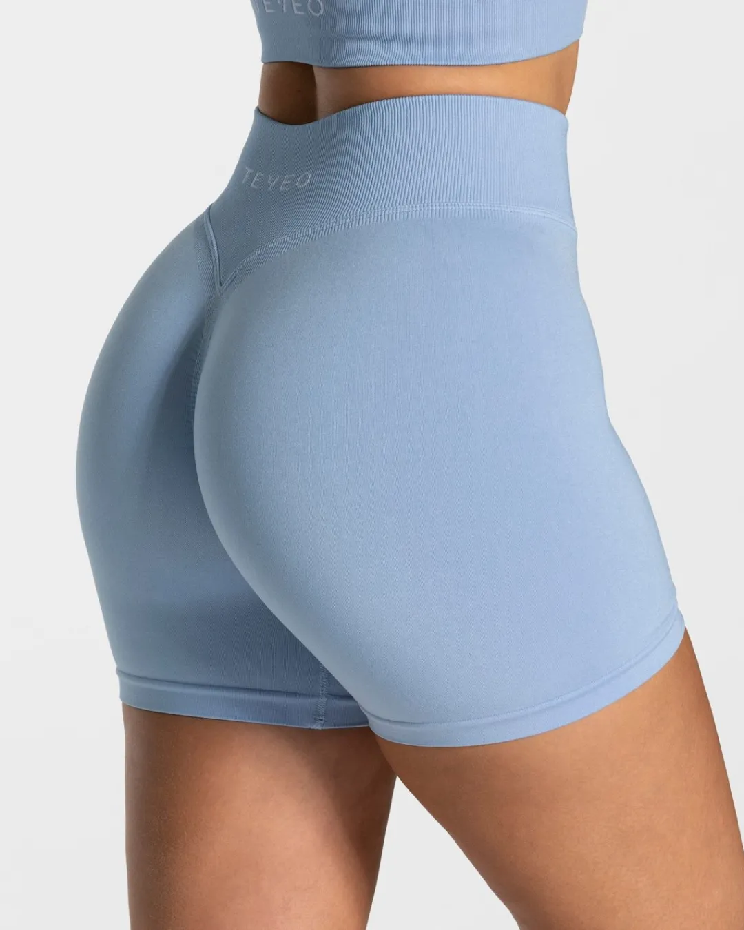 TEVEO Shorts*Statement Scrunch Short "Blau"