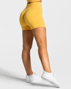 TEVEO Shorts*Statement Scrunch Short "Gelb"
