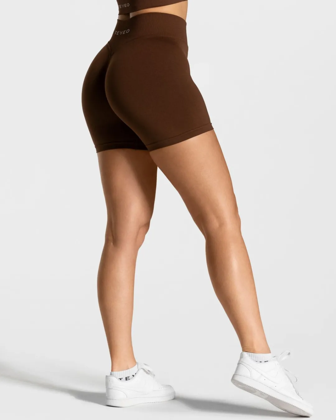 TEVEO Shorts*Statement Scrunch Short "Kaffee"