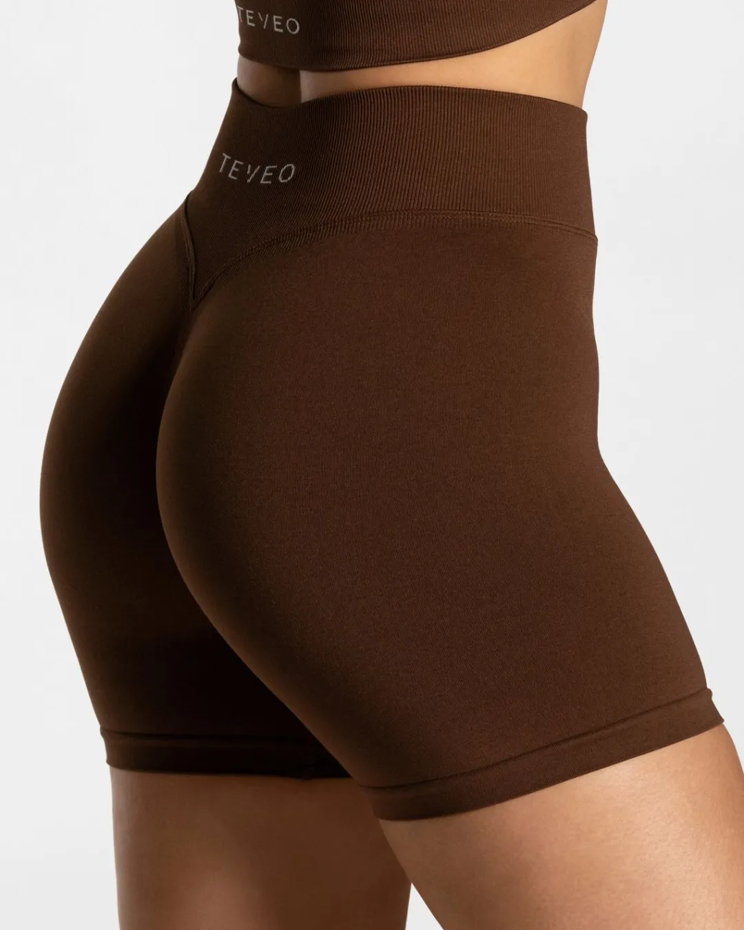 TEVEO Shorts*Statement Scrunch Short "Kaffee"