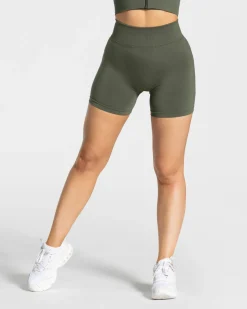 TEVEO Shorts*Statement Scrunch Short "Khaki"