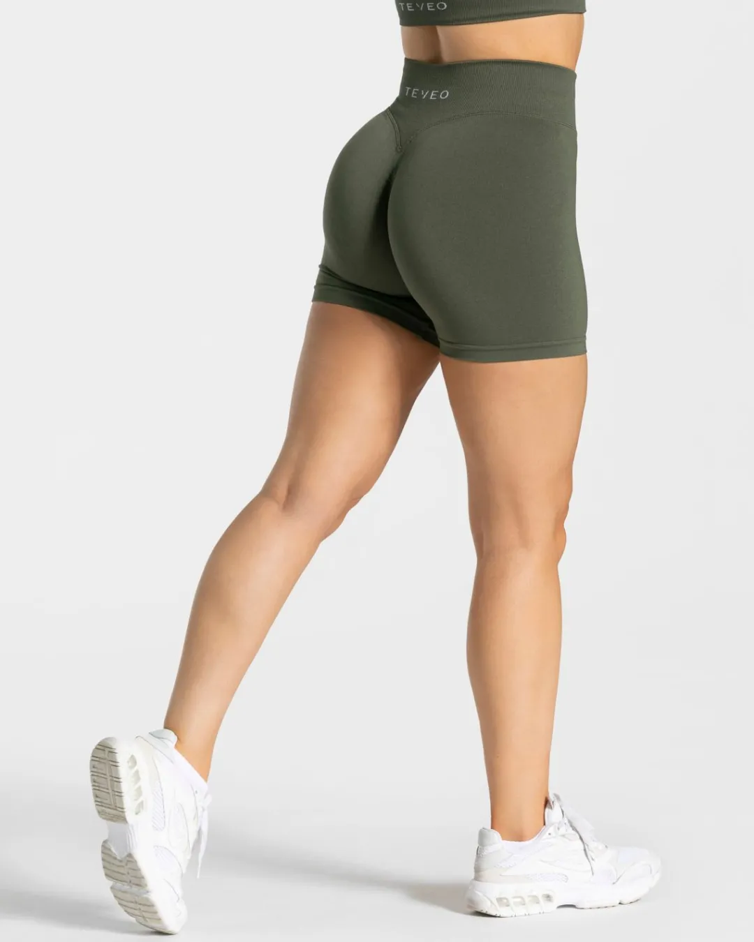 TEVEO Shorts*Statement Scrunch Short "Khaki"