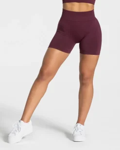 TEVEO Shorts*Statement Scrunch Short "Pflaume"