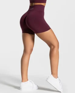 TEVEO Shorts*Statement Scrunch Short "Pflaume"