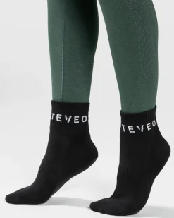 TEVEO Socks & Underwear* Ankle Socken (2Er) "Schwarz"