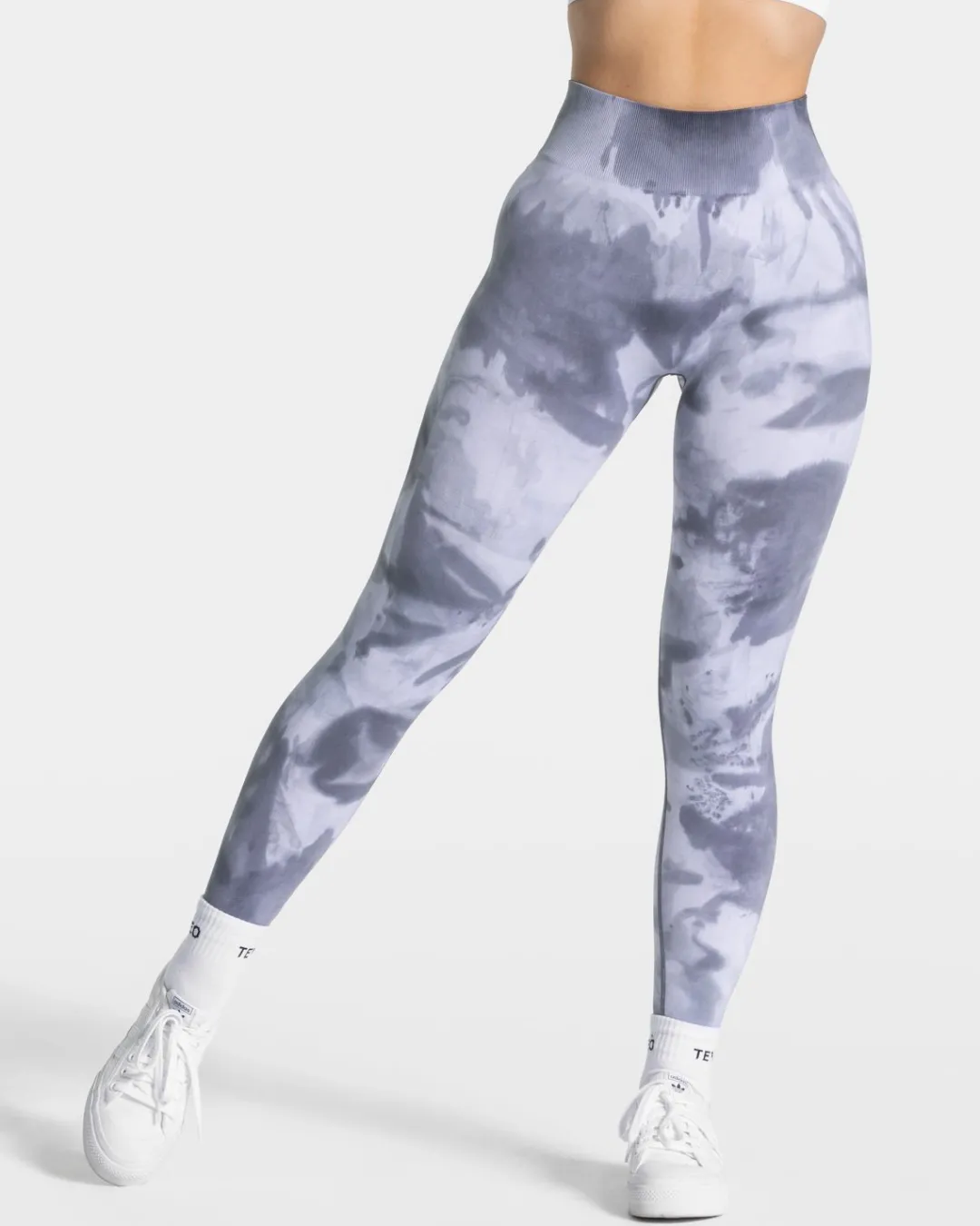 TEVEO Leggings & Pants*Tie Dye Scrunch Leggings "Stormy"