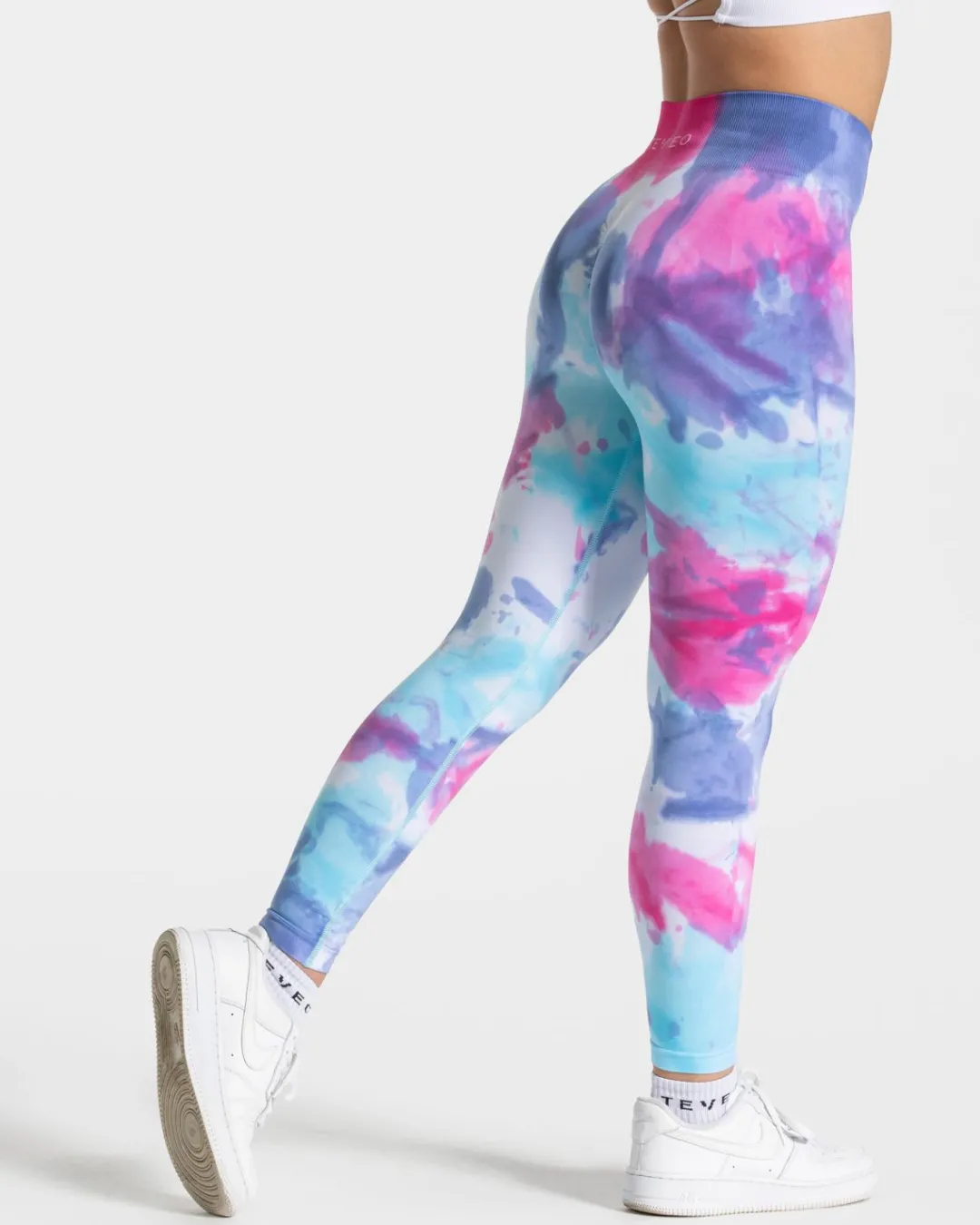 TEVEO Leggings & Pants*Tie Dye Scrunch Leggings "Cold"
