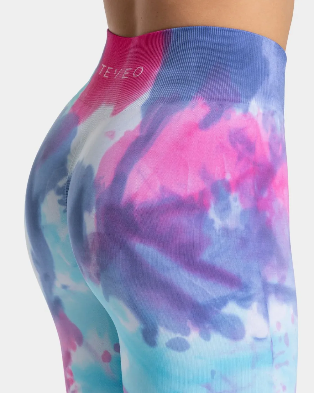 TEVEO Leggings & Pants*Tie Dye Scrunch Leggings "Cold"