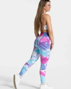 TEVEO Leggings & Pants*Tie Dye Scrunch Leggings
