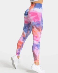 TEVEO Leggings & Pants*Tie Dye Scrunch Leggings