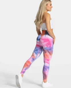 TEVEO Leggings & Pants*Tie Dye Scrunch Leggings