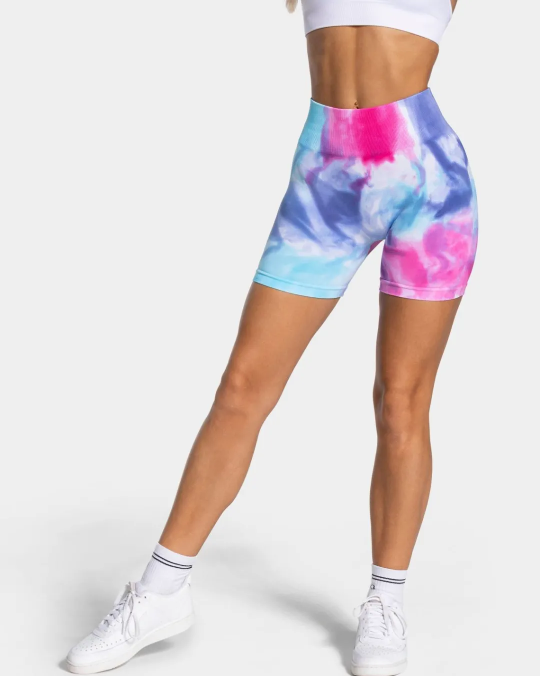 TEVEO Shorts*Tie Dye Scrunch Short "Cold"