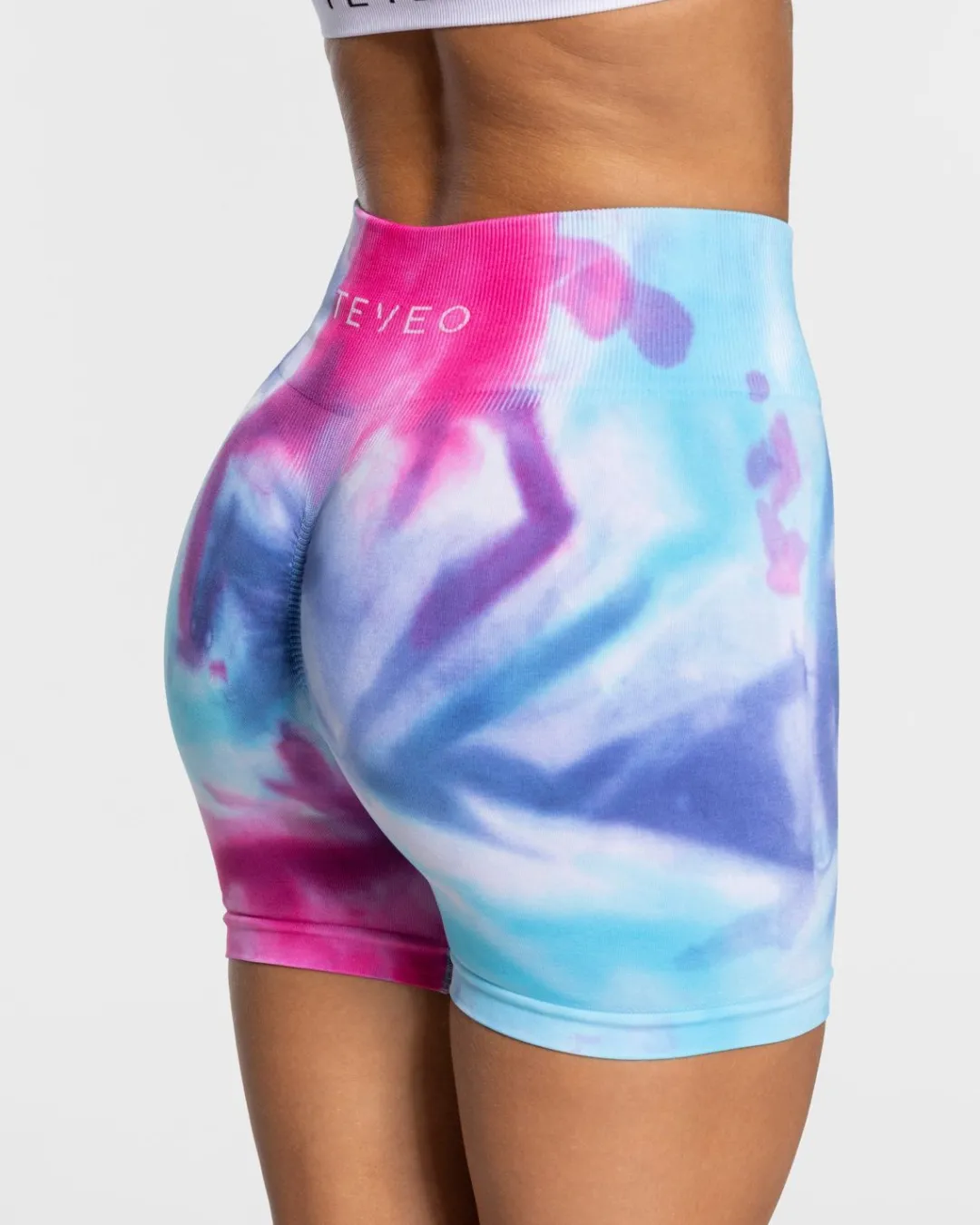 TEVEO Shorts*Tie Dye Scrunch Short "Cold"