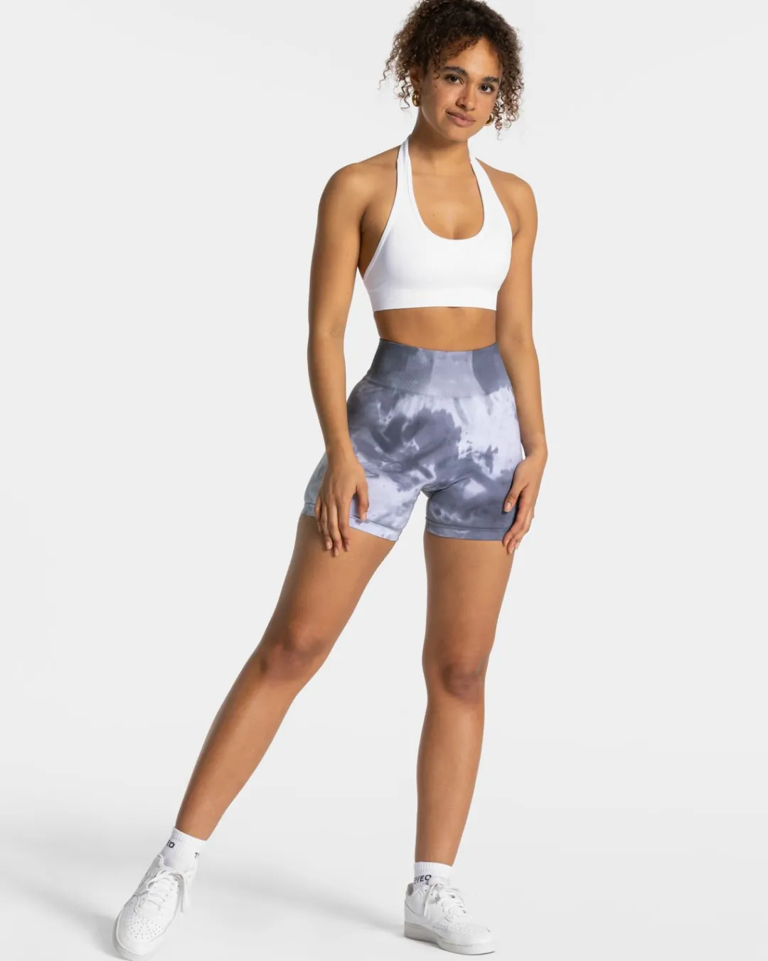 TEVEO Shorts*Tie Dye Scrunch Short "Stormy"