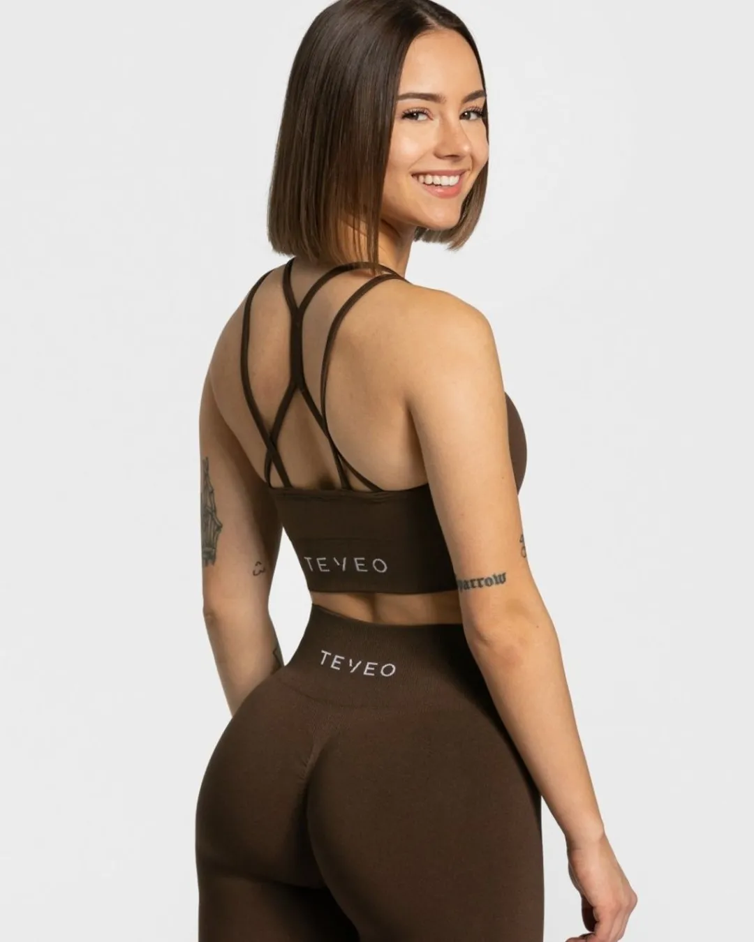 TEVEO Sports Bras*Timeless Scrunch Bh "Dunkelbraun"