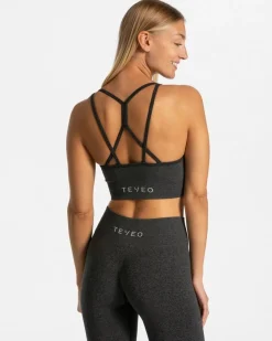 TEVEO Sports Bras*Timeless Scrunch Bh "Dunkelgrau"