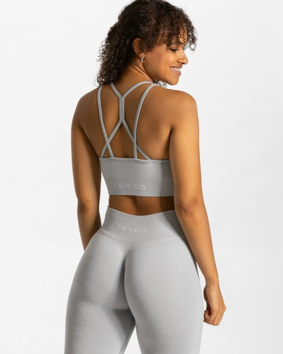 TEVEO Sports Bras*Timeless Scrunch Bh "Hellgrau"