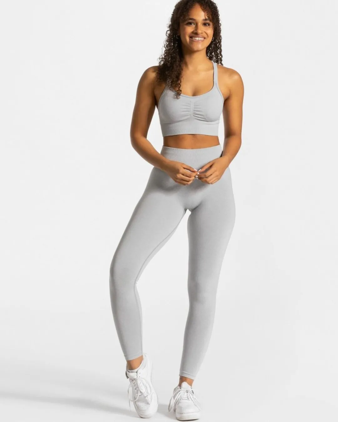TEVEO Sports Bras*Timeless Scrunch Bh "Hellgrau"