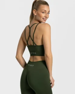 TEVEO Sports Bras*Timeless Scrunch Bh "Khaki"