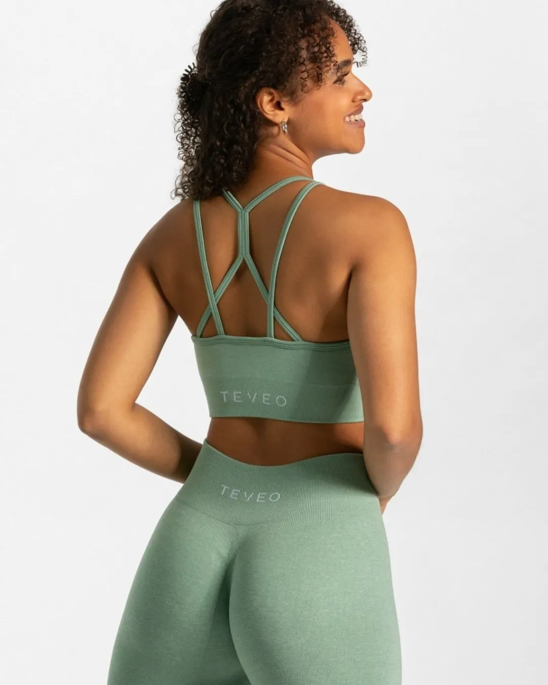 TEVEO Sports Bras*Timeless Scrunch Bh "Salbei"
