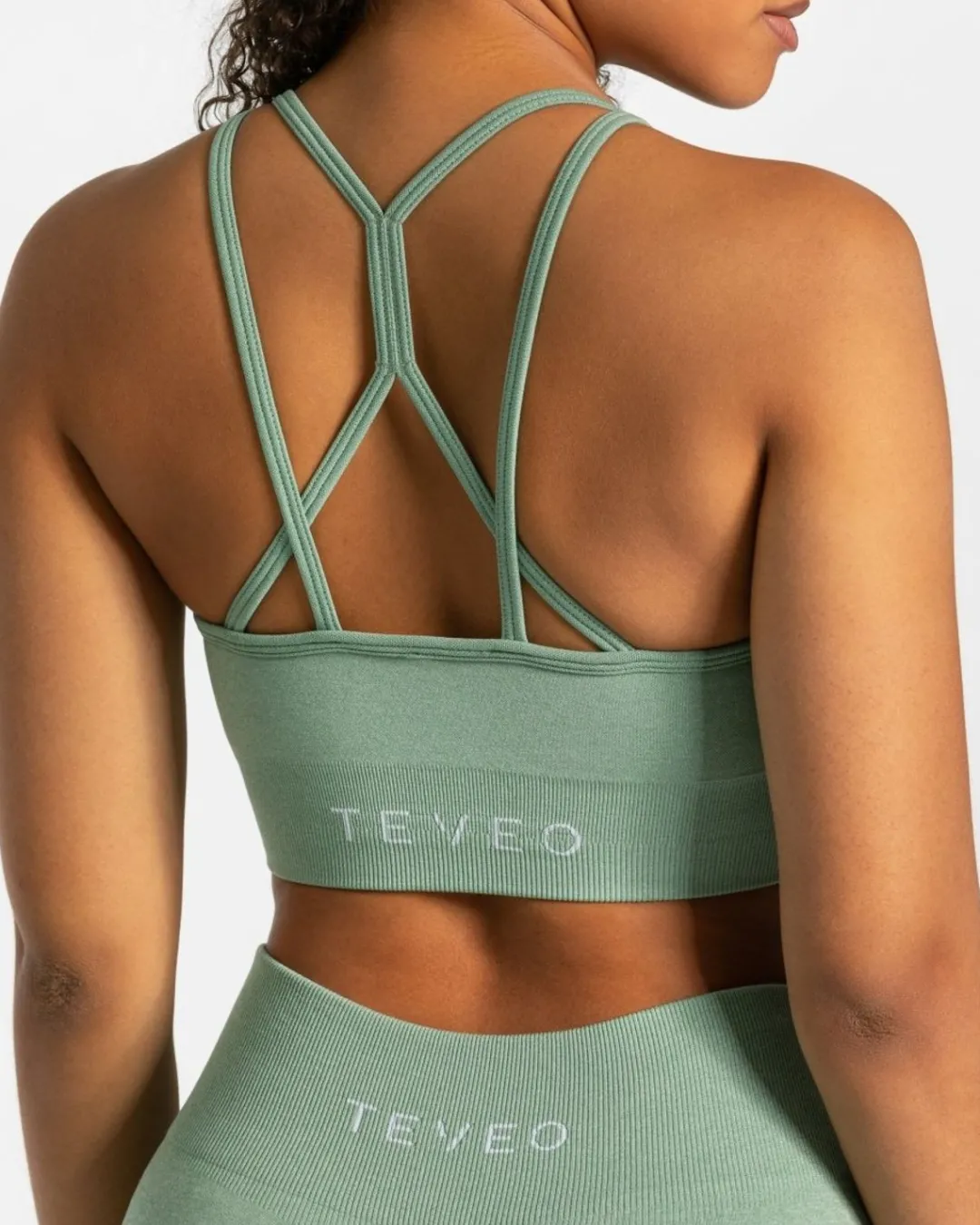 TEVEO Sports Bras*Timeless Scrunch Bh "Salbei"