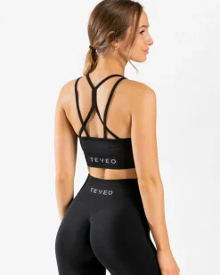 TEVEO Sports Bras*Timeless Scrunch Bh "Schwarz"