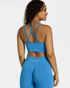 TEVEO Sports Bras*Timeless Scrunch Bh "Sommerblau"