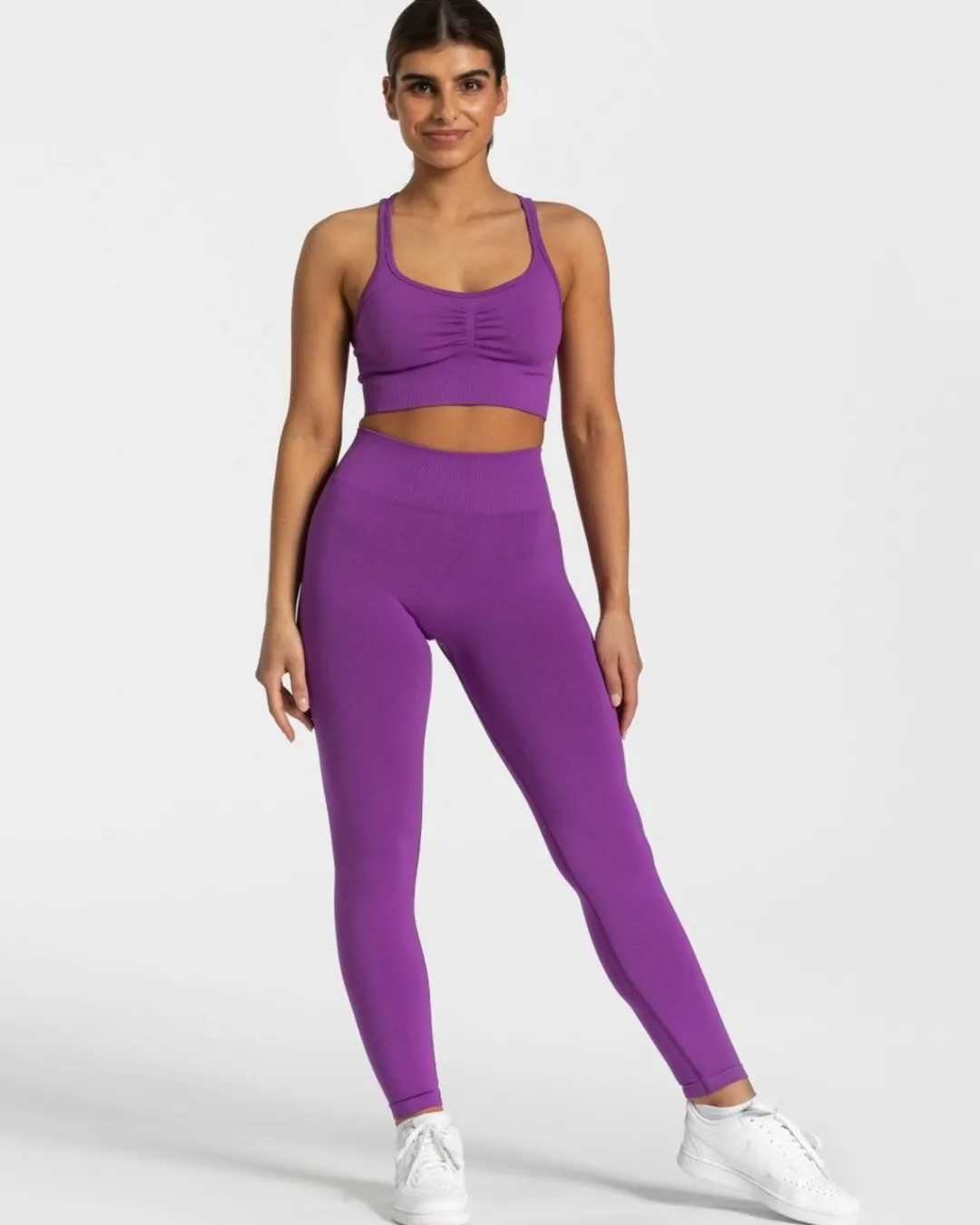 TEVEO Sports Bras*Timeless Scrunch Bh "Violett"